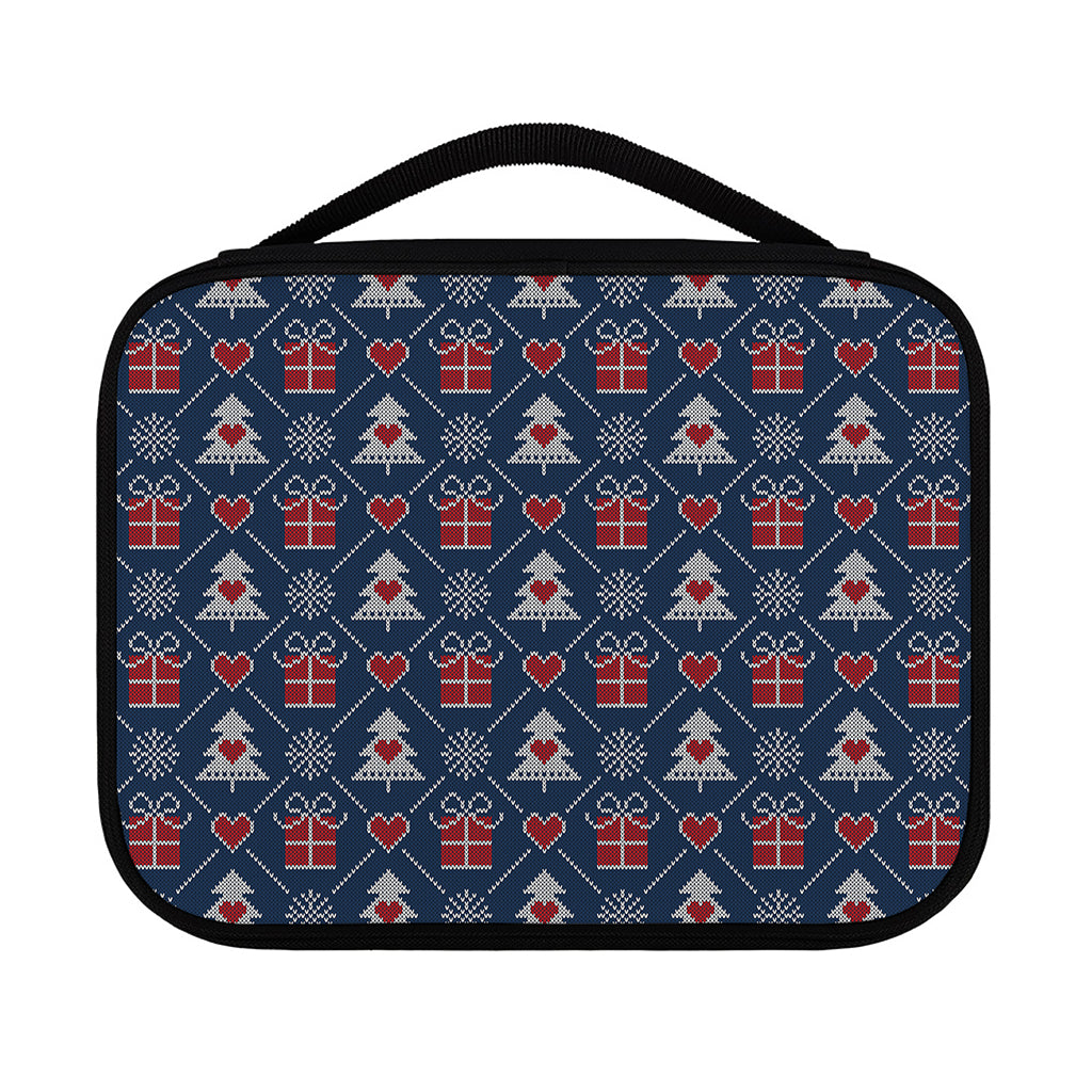Christmas Gift Knitted Pattern Print Classic Bible Case