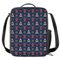 Christmas Gift Knitted Pattern Print Crossbody Lunch Bag