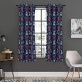 Christmas Gift Knitted Pattern Print Grommet Curtain Panels