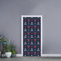 Christmas Gift Knitted Pattern Print Door Sticker