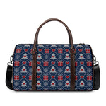 Christmas Gift Knitted Pattern Print Duffle Bag