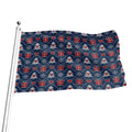 Christmas Gift Knitted Pattern Print Flag