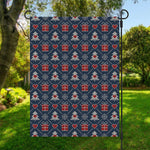 Christmas Gift Knitted Pattern Print Garden Flag