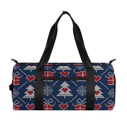 Christmas Gift Knitted Pattern Print Gym Bag