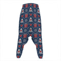 Christmas Gift Knitted Pattern Print Hammer Pants