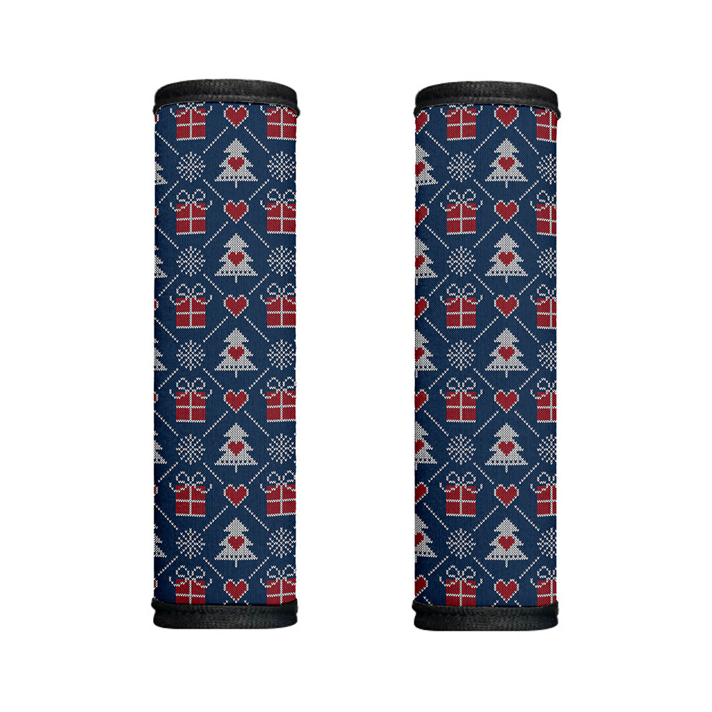 Christmas Gift Knitted Pattern Print Handle Covers