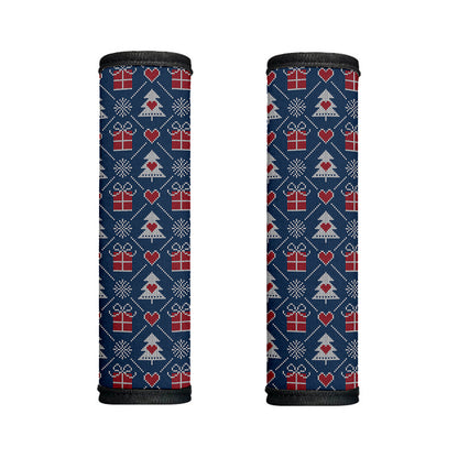 Christmas Gift Knitted Pattern Print Handle Covers