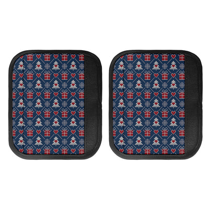 Christmas Gift Knitted Pattern Print Handle Covers