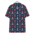 Christmas Gift Knitted Pattern Print Hawaiian Shirt