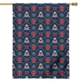 Christmas Gift Knitted Pattern Print House Flag