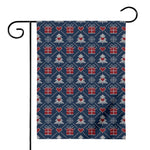 Christmas Gift Knitted Pattern Print House Flag