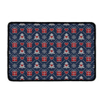 Christmas Gift Knitted Pattern Print Kitchen Mat