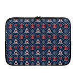 Christmas Gift Knitted Pattern Print Laptop Sleeve
