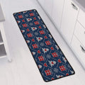 Christmas Gift Knitted Pattern Print Long Kitchen Mat