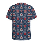 Christmas Gift Knitted Pattern Print Men's Sports T-Shirt