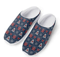 Christmas Gift Knitted Pattern Print Mesh Casual Shoes