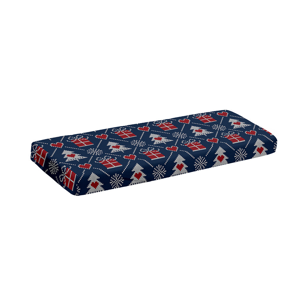 Christmas Gift Knitted Pattern Print Piano Keyboard Cover