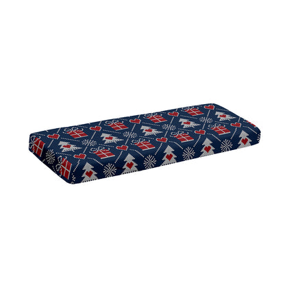 Christmas Gift Knitted Pattern Print Piano Keyboard Cover