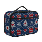 Christmas Gift Knitted Pattern Print Portable Lunch Bag