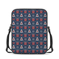 Christmas Gift Knitted Pattern Print Rectangular Crossbody Bag