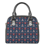 Christmas Gift Knitted Pattern Print Shoulder Handbag