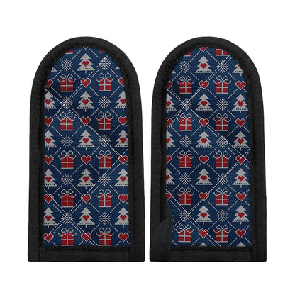 Christmas Gift Knitted Pattern Print Skillet Handle Cover