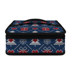 Christmas Gift Knitted Pattern Print Small Lunch Bag