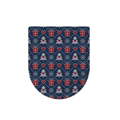 Christmas Gift Knitted Pattern Print Toilet Lid Cover