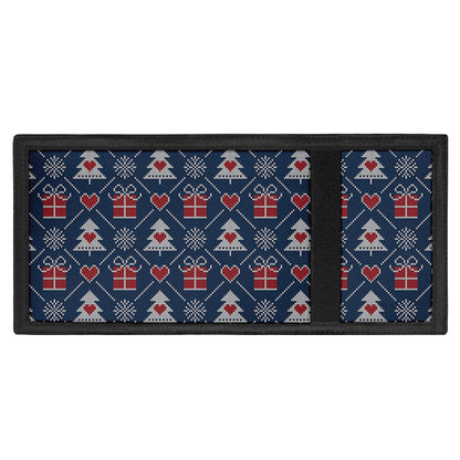 Christmas Gift Knitted Pattern Print Trifold Wallet