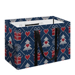 Christmas Gift Knitted Pattern Print Utility Tote Bag