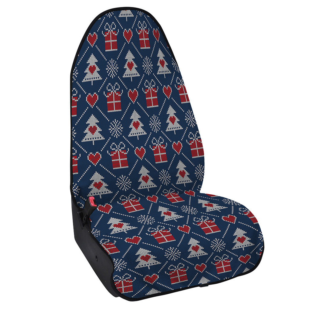 Christmas Gift Knitted Pattern Print Waterproof Car Seat Cover