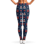 Christmas Gift Knitted Pattern Print Women's Leggings