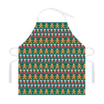 Christmas Gingerbread Man Pattern Print Adjustable Apron