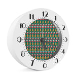 Christmas Gingerbread Man Pattern Print Alarm Clock