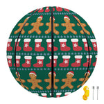 Christmas Gingerbread Man Pattern Print Basketball