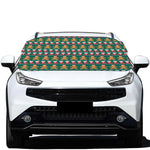 Christmas Gingerbread Man Pattern Print Car Windshield Snow Cover