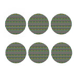 Christmas Gingerbread Man Pattern Print Coaster Set
