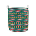 Christmas Gingerbread Man Pattern Print Collapsible Laundry Basket