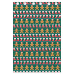 Christmas Gingerbread Man Pattern Print Curtain