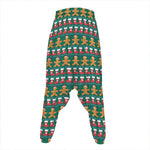 Christmas Gingerbread Man Pattern Print Hammer Pants