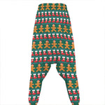 Christmas Gingerbread Man Pattern Print Hammer Pants