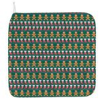 Christmas Gingerbread Man Pattern Print Hand Towel