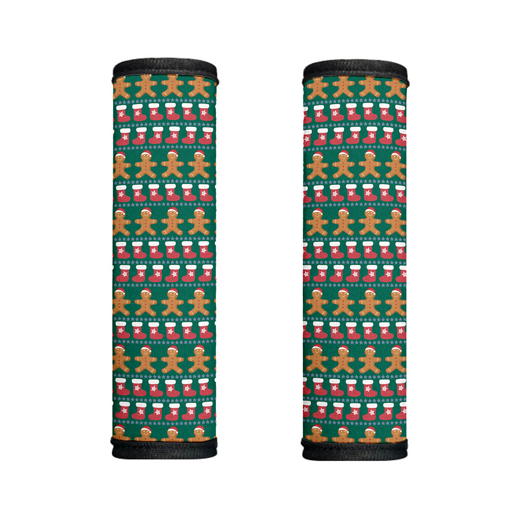 Christmas Gingerbread Man Pattern Print Handle Covers