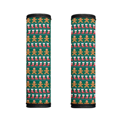 Christmas Gingerbread Man Pattern Print Handle Covers