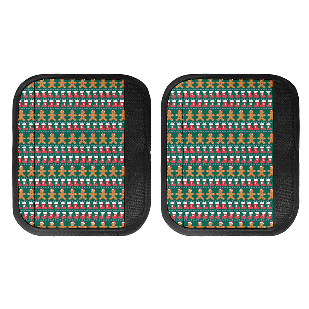 Christmas Gingerbread Man Pattern Print Handle Covers