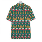 Christmas Gingerbread Man Pattern Print Hawaiian Shirt