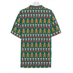 Christmas Gingerbread Man Pattern Print Hawaiian Shirt