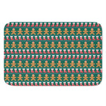 Christmas Gingerbread Man Pattern Print Indoor Door Mat