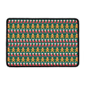 Christmas Gingerbread Man Pattern Print Kitchen Mat