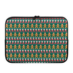 Christmas Gingerbread Man Pattern Print Laptop Sleeve